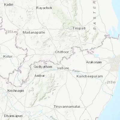 Map showing location of Rāmāpuram (13.100910, 79.184100)