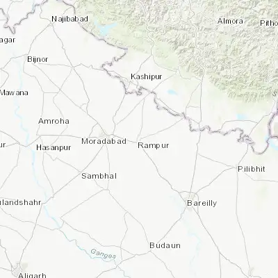 Map showing location of Rāmpur (28.810140, 79.026990)