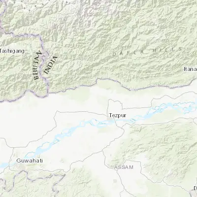 Map showing location of Rangāpāra (26.837720, 92.668760)