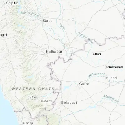 Map showing location of Sadalgi (16.558700, 74.532110)