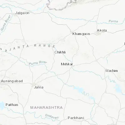 Map showing location of Sakharkherda (20.205630, 76.397560)