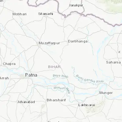 Map showing location of Samāstipur (25.862220, 85.779530)