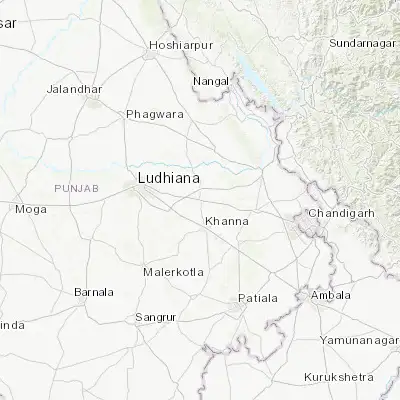 Map showing location of Samrāla (30.836010, 76.193240)