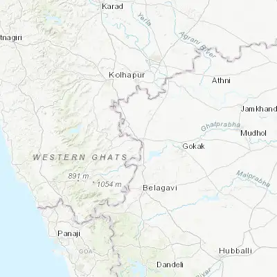 Map showing location of Sankeshwar (16.256490, 74.481950)