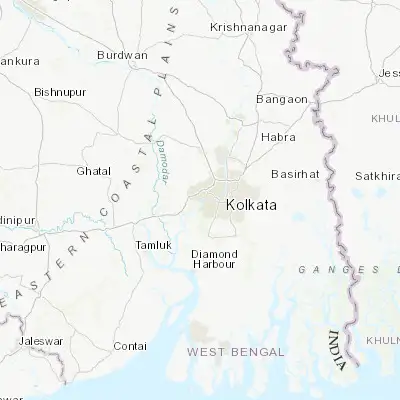 Map showing location of Sānkrāil (22.549970, 88.225150)