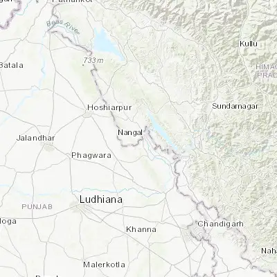 Map showing location of Santokhgarh (31.352050, 76.317750)