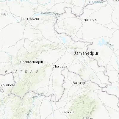 Map showing location of Saraikela (22.699630, 85.931260)