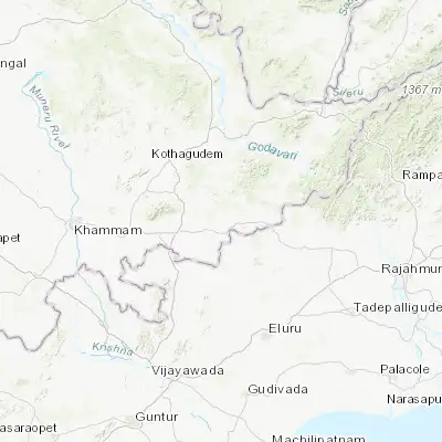 Map showing location of Sathupalli (17.249680, 80.868990)