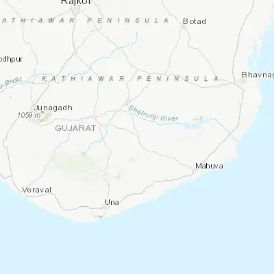 Map showing location of Savarkundla (21.337260, 71.303500)