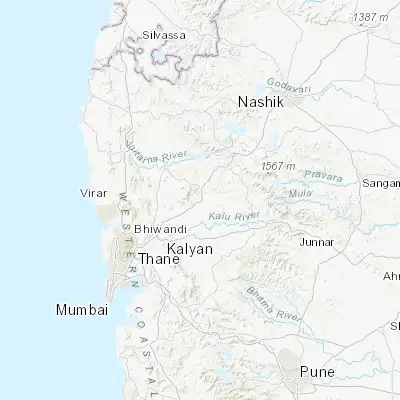Map showing location of Shāhāpur (19.452310, 73.325720)