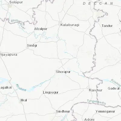 Map showing location of Shāhpur (16.696050, 76.842200)