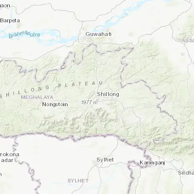 Map showing location of Shillong (25.568920, 91.883130)