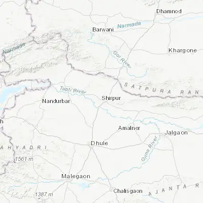 Map showing location of Shirpur (21.348210, 74.880350)