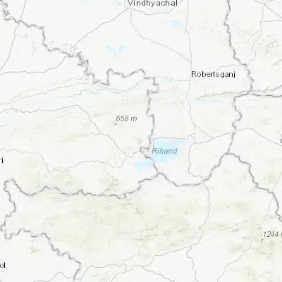 Map showing location of Singrauli (24.199730, 82.675350)