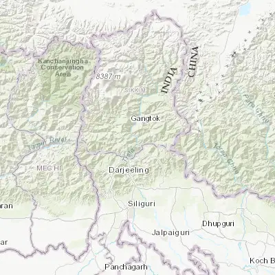 Map showing location of Singtam (27.234670, 88.501680)