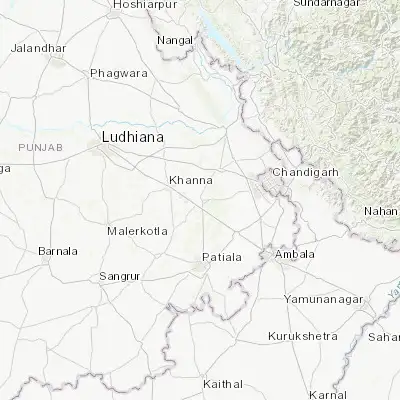 Map showing location of Sirhind (30.643210, 76.384210)