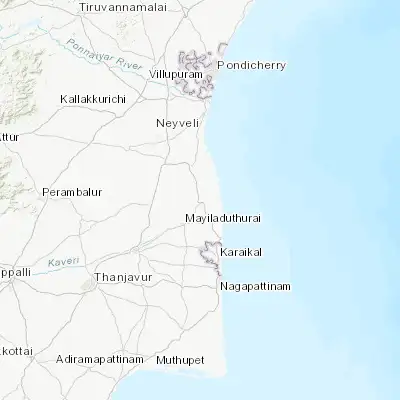 Map showing location of Sīrkāzhi (11.237250, 79.735850)