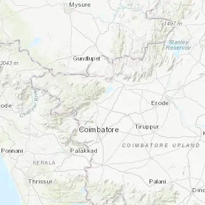 Map showing location of Sirumugai (11.321370, 77.005210)