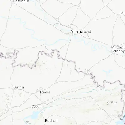 Map showing location of Sohāgi (24.981810, 81.695580)