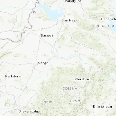 Map showing location of Sonepur (20.833330, 83.916670)