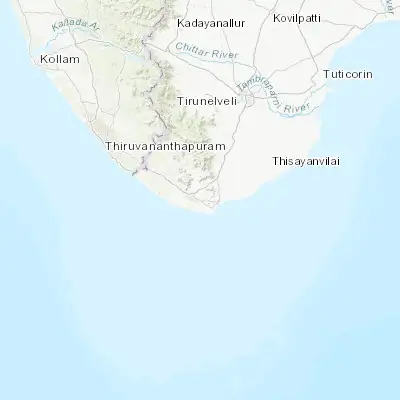 Map showing location of Suchindram (8.154420, 77.467040)