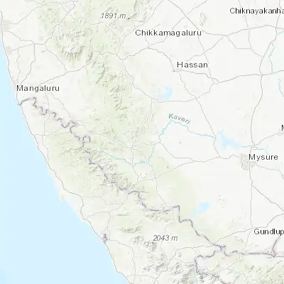 Map showing location of Suntikoppa (12.455940, 75.829700)