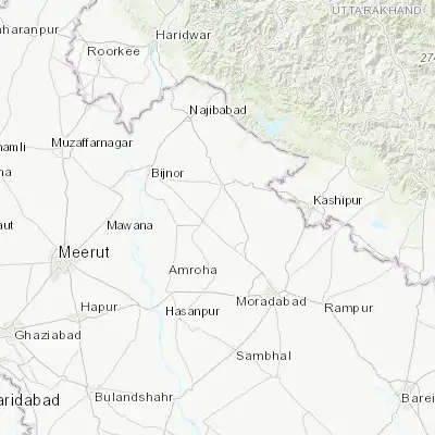 Map showing location of Tājpur (29.162420, 78.484580)
