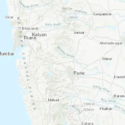 Map showing location of Talegaon Dābhāde (18.735020, 73.675610)