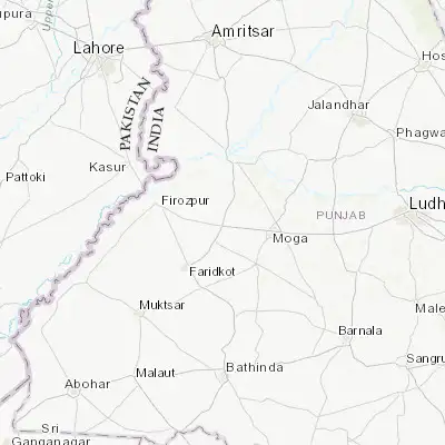 Map showing location of Talwandi Bhai (30.855840, 74.929790)