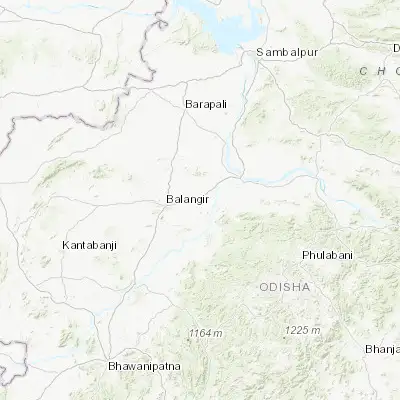 Map showing location of Tarabha (20.732520, 83.674430)