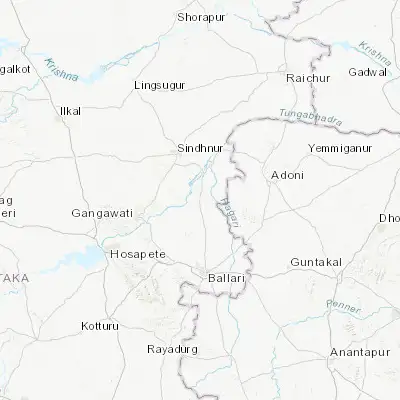 Map showing location of Tekkalakote (15.534440, 76.877030)