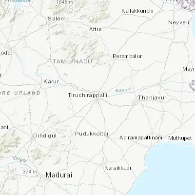 Map showing location of Tiruchirappalli (10.815500, 78.696510)