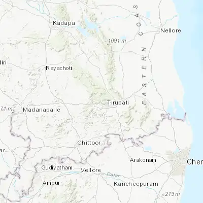 Map showing location of Tirumala (13.683330, 79.350000)