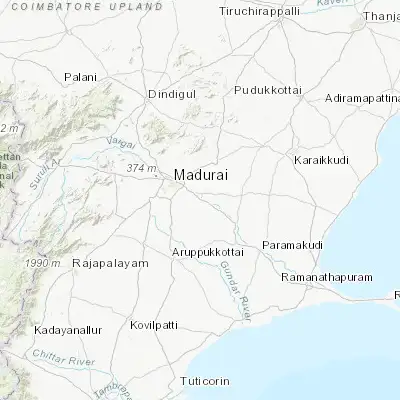 Map showing location of Tiruppuvanam (9.825640, 78.257950)