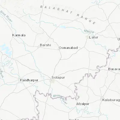 Map showing location of Tuljāpur (18.008040, 76.070110)