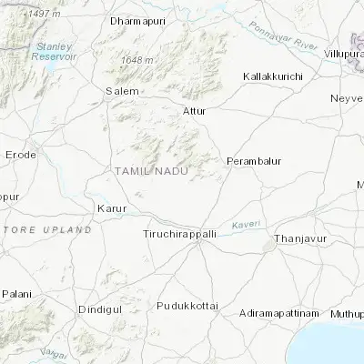 Map showing location of Turaiyūr (11.149680, 78.598700)
