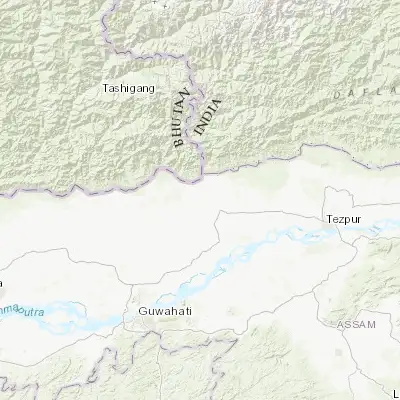 Map showing location of Udalguri (26.753670, 92.102150)