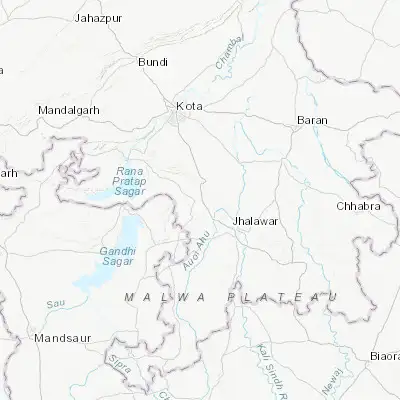 Map showing location of Udpura (24.733550, 75.975140)