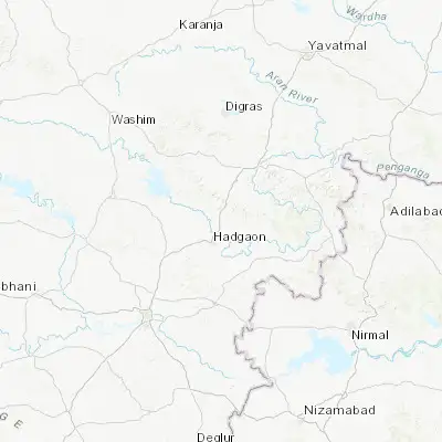Map showing location of Umarkhed (19.601440, 77.688780)