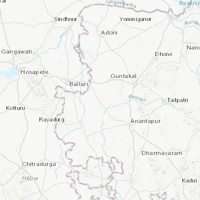 Map showing location of Uravakonda (14.943480, 77.254940)