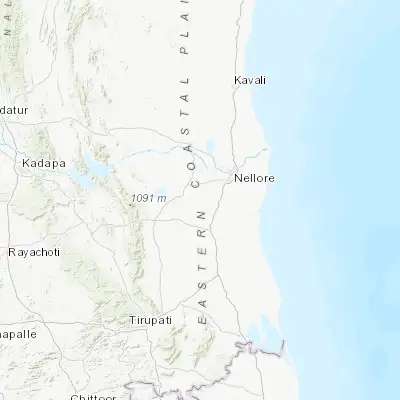 Map showing location of Vadlapūdi (14.311190, 79.804300)