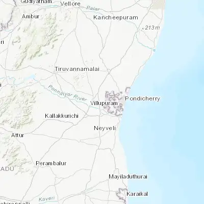 Map showing location of Valavanur (11.920940, 79.582390)