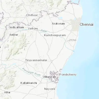 Map showing location of Vandavāsi (12.504290, 79.605560)