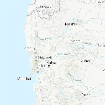 Map showing location of Vasind (19.408440, 73.262850)