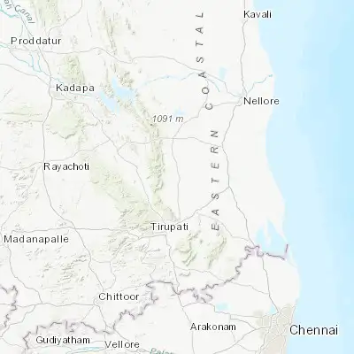 Map showing location of Venkatagiri (13.960050, 79.580320)