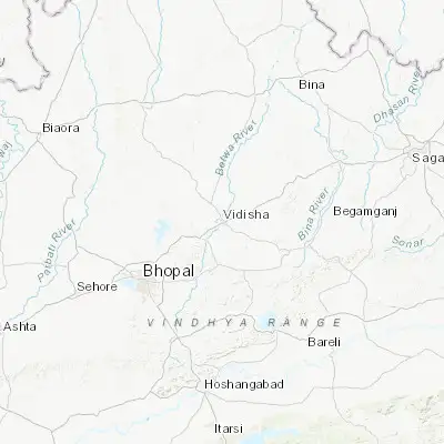 Map showing location of Vidisha (23.526040, 77.810920)