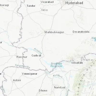 Map showing location of Wanparti (16.367380, 78.068890)
