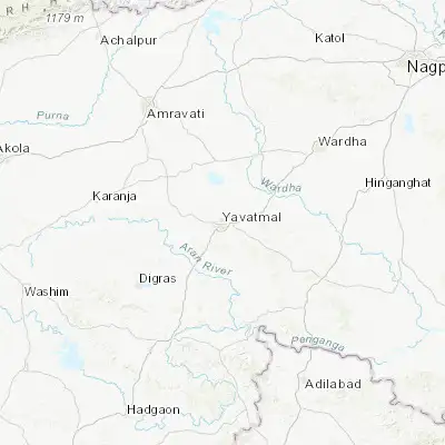 Map showing location of Yavatmāl (20.393240, 78.132010)