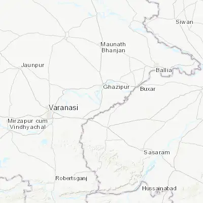 Map showing location of Zamānia (25.419610, 83.557860)