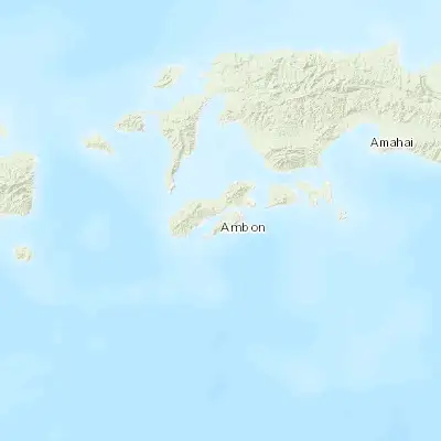 Map showing location of Ambon (-3.695830, 128.183330)